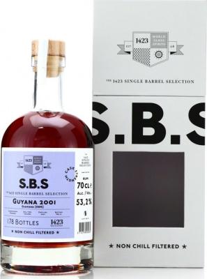 S.B.S 2001 Guyana Diamond SWR Skeldon William Ross Cask Strength 53.2% 700ml