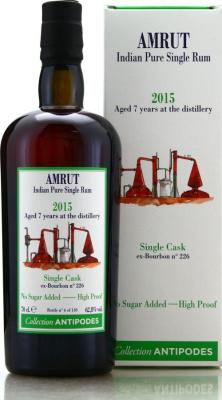 Habitation Velier 2015 Amrut Indian Pure Single Rum Collection Antipodes 7yo 62.8% 700ml