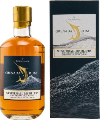 Rum Artesanal 1993 Westerhall GMWE Grenada Cask no.1281 61.1% 500ml