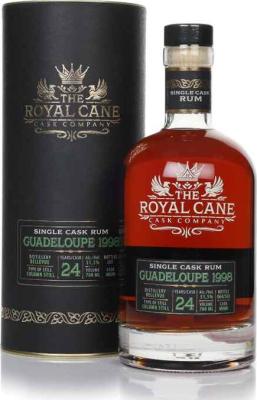 The Royal Cane Cask Company 1998 Guadeloupe Bellevue cask No. M080 24yo 51.5% 700ml