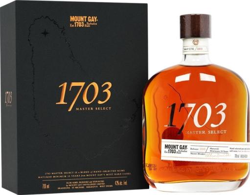 Mount Gay Master Select 1703 Release 2019 10yo 43% 700ml