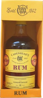 Cadenhead's 2010 Foursquare Barbados 11yo 55% 700ml