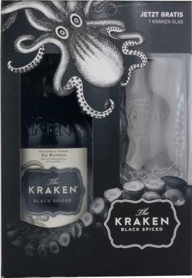 Kraken Black Spiced Giftbox With Glass 40% 700ml