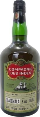 Compagnie Des Indes 2008 Darsa Guatemala Bottled for Vinkyperen 8yo 58.9% 700ml