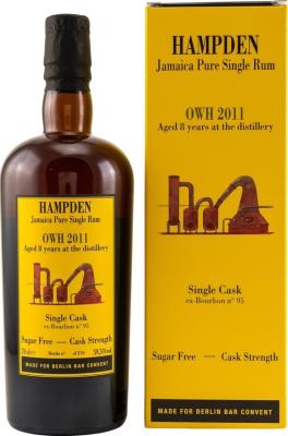 Habitation Velier 2011 Hampden OWH ex-Bourbon Cask 8yo 59.5% 700ml