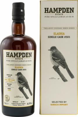 Velier Hampden Estate 2010 Elaenia LROK Single Cask #501 TEBS Series 10yo 61.9% 700ml