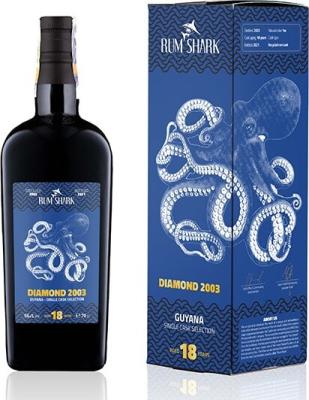 Rum Shark Diamond 2003 9A Guyana Single Cask Selection 18yo 56.8% 700ml