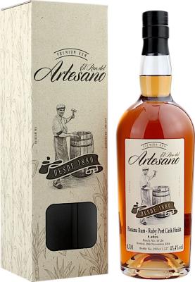 El Ron Del Artesano Panama Rum Ruby Port Cask Finish #11-24 8yo 43.4% 700ml