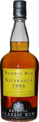 Bristol Classic Rum 1998 Compania Licorera Nicaragua 9yo 40% 700ml
