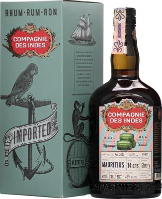 Compagnie des Indes Mauritius Sherry Olorosso 14yo 45% 700ml