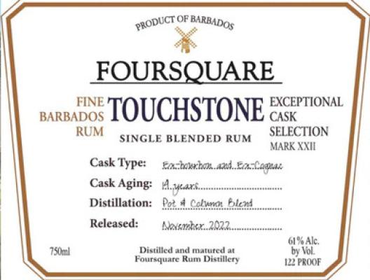Foursquare Touchstone Exceptional Cask Selection Mark XXII 14yo 61% 750ml