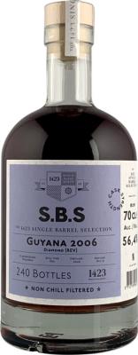 S.B.S 2006 Guyana Diamond REV Cask Strength 56.4% 700ml