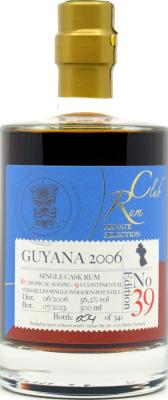 RumClub 2006 Guyana Private Selection Edition no.39 17yo 56.2% 500ml