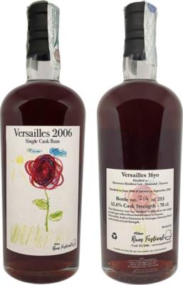 Versailles 2006 Single Cask Milano Rum Festival 56.2% 700ml