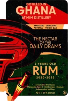 The Nectar Of The Daily Drams 2020 MIM Distillery Ghana 3yo 57% 700ml