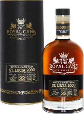 The Royal Cane Cask Company 2000 Saint Lucia 22yo 49.6% 700ml