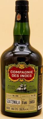 Compagnie des Indes 2008 Darsa Guatemala #GDS20 8yo 59.1% 700ml