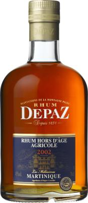 Depaz 2002 Hors D'age Argicole Martinique 45% 700ml