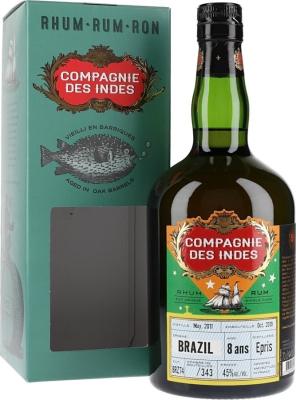 Compagnie des Indes 2011 Brazil 8yo 45% 700ml