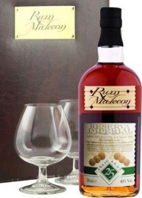 Malecon Reserva Imperial Giftbox With Glasses 25yo 40% 700ml