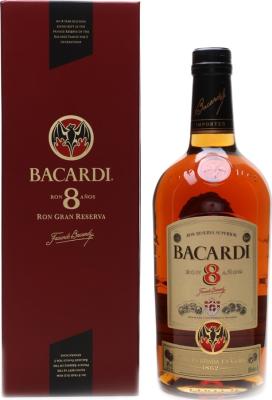 Bacardi Reseva Superior 8yo 40% 1000ml