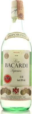 Bacardi Superior White Imported 40% 1000ml