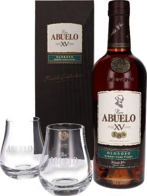 Abuelo XV Oloroso Sherry Cask Finish Giftbox With Glasses 15yo 40% 700ml