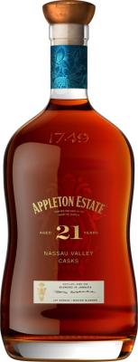 Appleton Estate Jamaican Rum 2021 Release Nassau Valley Cask 21yo 43% 750ml
