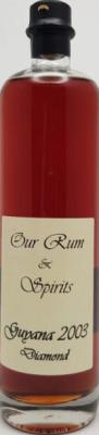 Our Rum & Spirits 2003 Diamond Guyana 15yo 65.4% 700ml