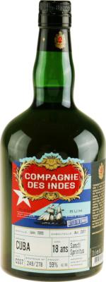 Compagnie des Indes 1999 Sancti Spiritus Cuba #CSS7 18yo 59% 700ml
