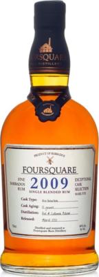 Foursquare 2009 Exceptional Cask Selection Mark XVII 12yo 60% 750ml