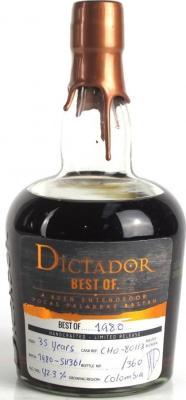 Dictador Best of 1980 A Buen Entendedor Pocas Palabras Bastan 35yo 42.3% 700ml