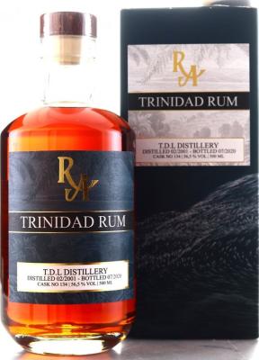 Rum Artesanal 2001 TDL Distillery Trinidad No.134 19yo 56.5% 500ml