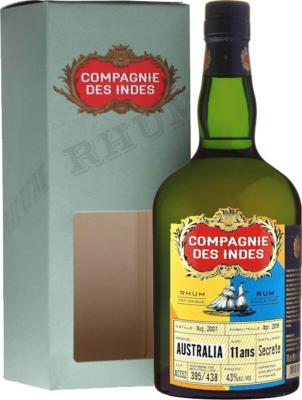 Compagnie des Indes 2007 Secrete Australia 11yo 43% 700ml