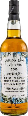 Thompson & Brothers 2000 Hampden JMH LROK Jamaica 22yo 54.3% 700ml