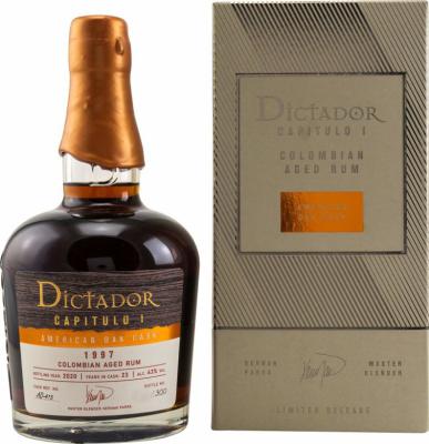 Dictador 1997 Capitulo I American Oak Columbian Aged 23yo 43% 700ml