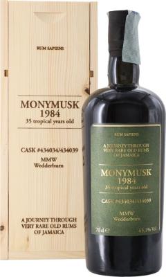 Velier Monymusk 1984 MMW Wedderburn 35yo 63.1% 700ml