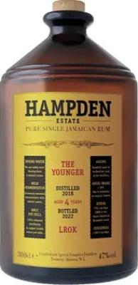 Velier Hampden Estate 2018 LROK The Younger 4yo 47% 3000ml