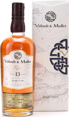 Valinch & Mallet 2005 Worthy Park Jamaica Single Cask 13yo 55.3% 700ml