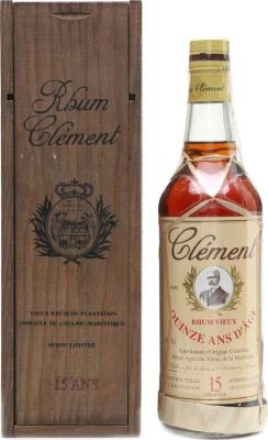 Clement Rhum Vieux Wooden Box 15yo 44% 700ml