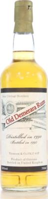 Thomson & Company 1990 Old Demerara 7yo 46% 700ml