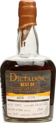 Dictador Best of 1978 37yo 41% 700ml