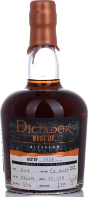 Dictador Best of 1987 Altisimo 43% 700ml