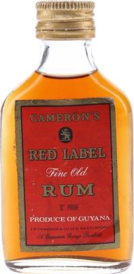 Cameron's Red Label Fine Old 40% 50ml