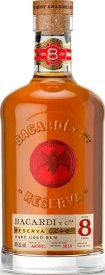 Bacardi 2010 Reserva Ocho Gold 8yo 40% 750ml