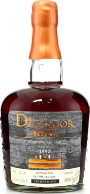 Dictador Best of 1993 SV Cask 25yo 51.8% 750ml