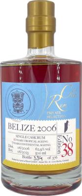 Rumclub Spirit of Rum 2006 Travellers Belize Private Selection Ed. 38 17yo 62.9% 500ml