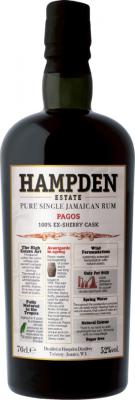 Velier Hampden Estate Pagos Sherry Cask 2022 Pure Single Jamaican LMDW Exclusive 52% 700ml