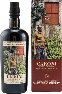 Velier Caroni 2000 Employees Edition 4th Release Basdeo Dicky Ramsarran 64.3% 700ml