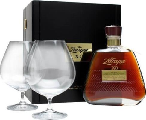 Zacapa XO Centenario Solera Gran Reserva Wooden Box with Glasses 40% 700ml